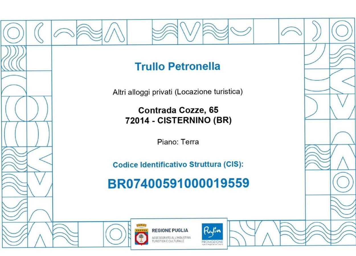 Trullo Petronella Villa Cisternino Kültér fotó